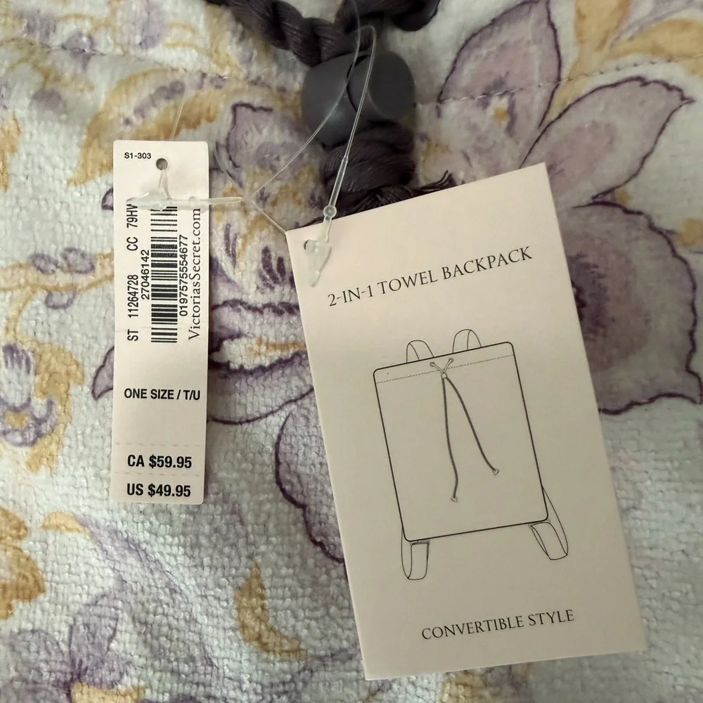 Victoria's Secret 2-in-1 Towel Backpack
